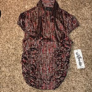 🔥Apollo V-Neck Collared Blouse - S - NWT